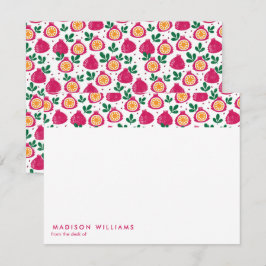 Modern anteckningskort för Trendiget FruktSnyggt