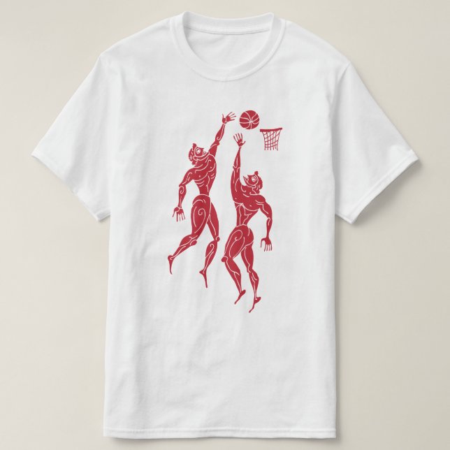Modern antikens Olympians Basketball T Shirt (Design framsida)