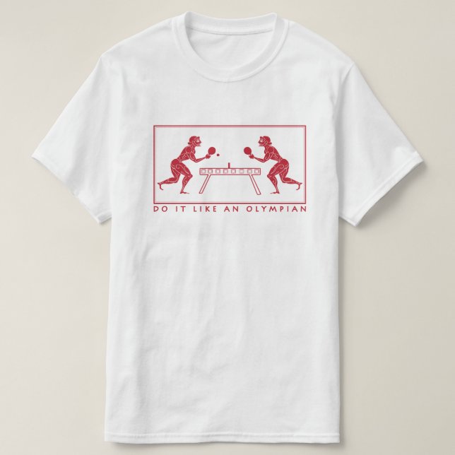 Modern antikens Olympians Bord Tennis Tee Shirt (Design framsida)