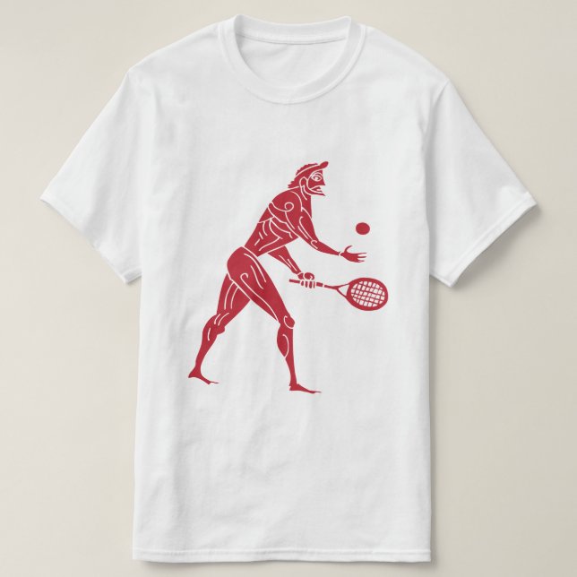 Modern antikens Olympians Tennis Tee Shirt (Design framsida)