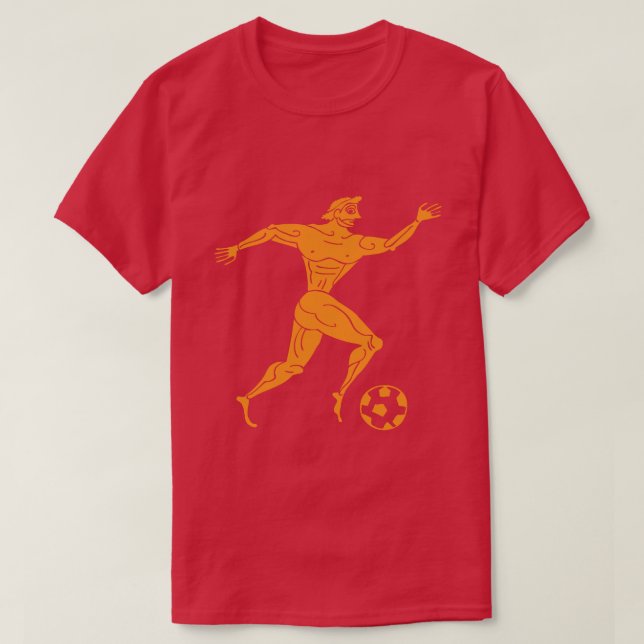 Modern antikens olympiska fotboll t shirt (Design framsida)