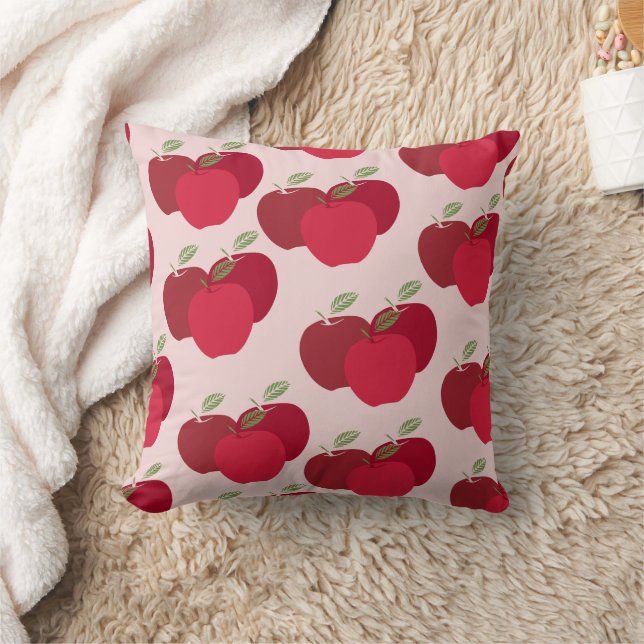 Modern Apple Print Decorative Dekorativ kudde (Filt)