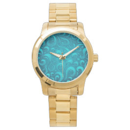 Modern Aqua Blue-Trendig Armbandsur
