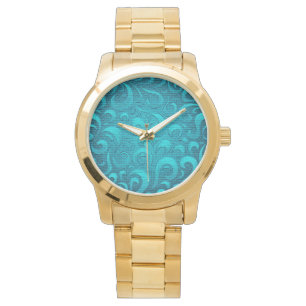 Modern Aqua Blue-Trendig Armbandsur