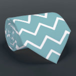 Modern Aqua Blue & White Chevron Zig Zag Neck Tie Slips<br><div class="desc">Tryck för att imponera med vår bedövande akvarie och vita chevronslips. Dess unika geometriska mönster erbjuder ett sofistikerat stil för alla tillfälle,  från företag till firande.</div>