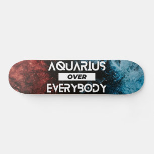 Modern Aquarius Zodiac Mini Skateboard Bräda 18,5 Cm