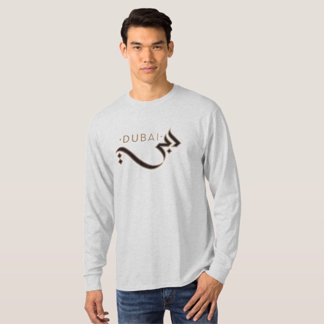 modern arabiskacalligraphy - Dubai T-shirt (Hel framsida)