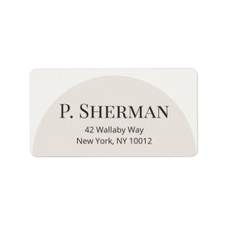 Modern Arch Address Labels Adressetikett