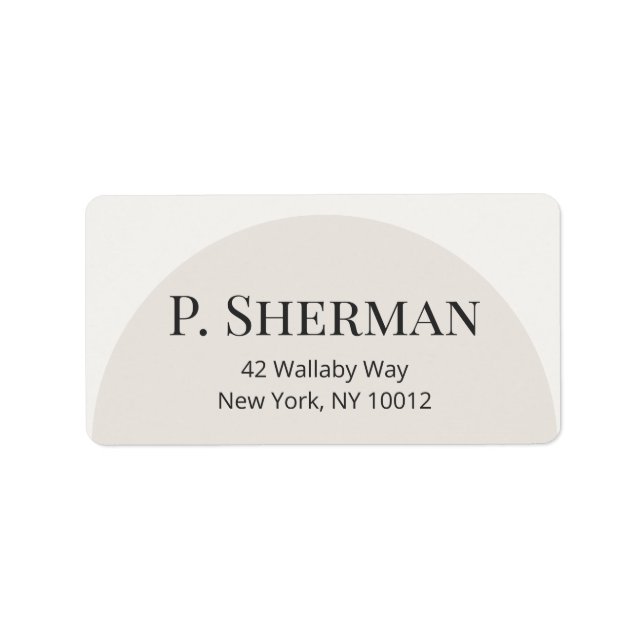 Modern Arch Address Labels Adressetikett (Framsidan)