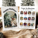 Modern Arch-år i granskningsfamiljens fotojul Julkort<br><div class="desc">din familjs favoritstunder på året med vårt moderna Arch Year in Review Family Photo jul Card! Den här eleganten har en elegant skiftläge, perfekt för att visa en samling omhuldade foton från det senaste året. Varje bild kan belysa speciella minnen, milstolpar eller vardagliga glädjeämnen som gjorde ditt år unikt. Med...</div>