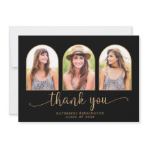 Modern Arch Black Guld 3 Photo Studenten