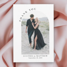 Modern Arch Boho Bröllop Tack