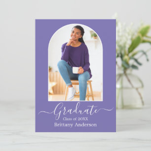 Modern Arch Calligraphy Periwinkle Studenten Meddelande