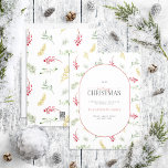 Modern Arch Guld Winter Greenery God jul H Julkort<br><div class="desc">Vilket bättre sätt att sprida helgdag gladare än med vårt moderna Guld Winter Grey God jul Helgdag Card? Det här vackra kortet har ett modernt vintergrönt mönster från botaniska vintern, bakom det pillformade indraget med dina semesterhälsningar. "Merry" i ord är elegant skrivet i ett skrivteckensnitt och skapar det här perfektens...</div>