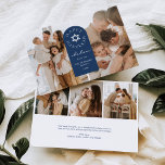 Modern Arch Hanukkah Photo Helgdag Card Inbjudningar<br><div class="desc">Öka dina semesterhälsningar med vårt sofistikerade och elegant moderna fotokort för helgdag. Dess minimalistiska utformning utstrålar stil och enkelhet, vilket gör det möjligt för dina omhuldade familjefotografier att gå i centrum. Den unika, ljusformade arrangemanga tillför en aning bohemskt flair, som skapar ett charmigt och konstnärligt vibe. Det här kortet är...</div>