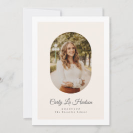 Modern Arch High School Photo Graduate Meddelande