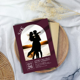 Modern Arch I Photo I Vin Berry I Bröllop Inbjudningar