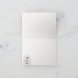 Modern Arch Jewish Wedding Thank You | Bilingual Tack Kort