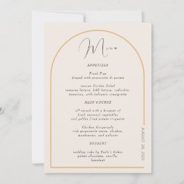 Modern Arch med riktig mark Inbjudningar