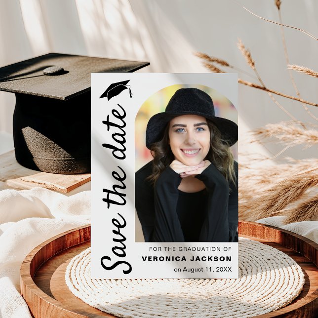 Modern Arch Photo Graduation Spara Datumet (Skapare uppladdad)