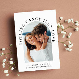 Modern Arch Photo Ingenting Finare just Kärlek Brö Inbjudningar