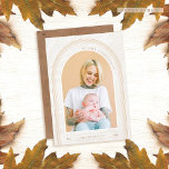 Modern Arch Photo jul Card<br><div class="desc">Modern fotojulkort. Rundad bågdesign. Trendig varmt grädde färg. Enkel att anpassa med text och foton.</div>
