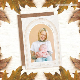 Modern Arch Photo jul Card