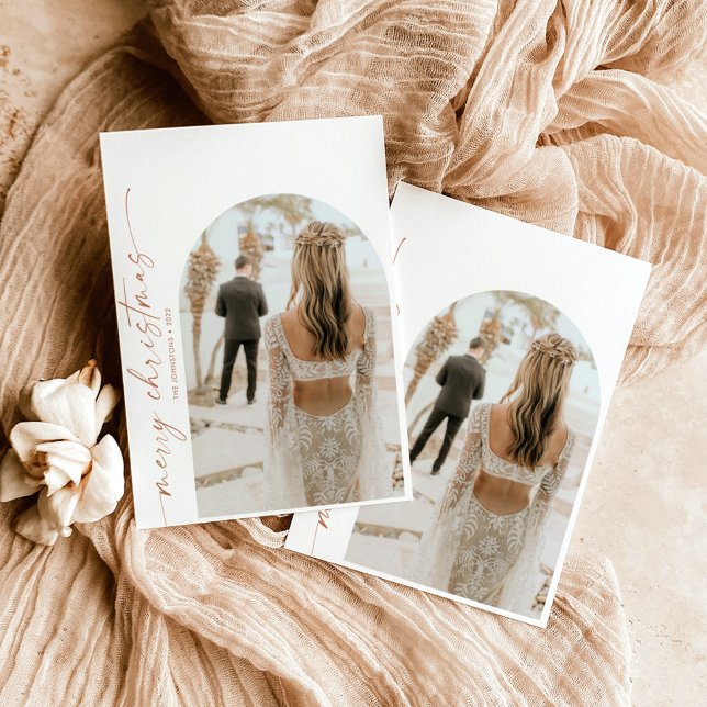 Modern Arch Photo jul-Helgdag-kort Inbjudningar (Skapare uppladdad)