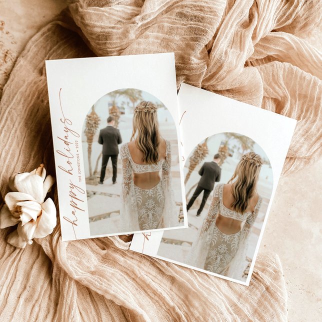 Modern Arch Photo jul-Helgdag-kort Inbjudningar (Skapare uppladdad)