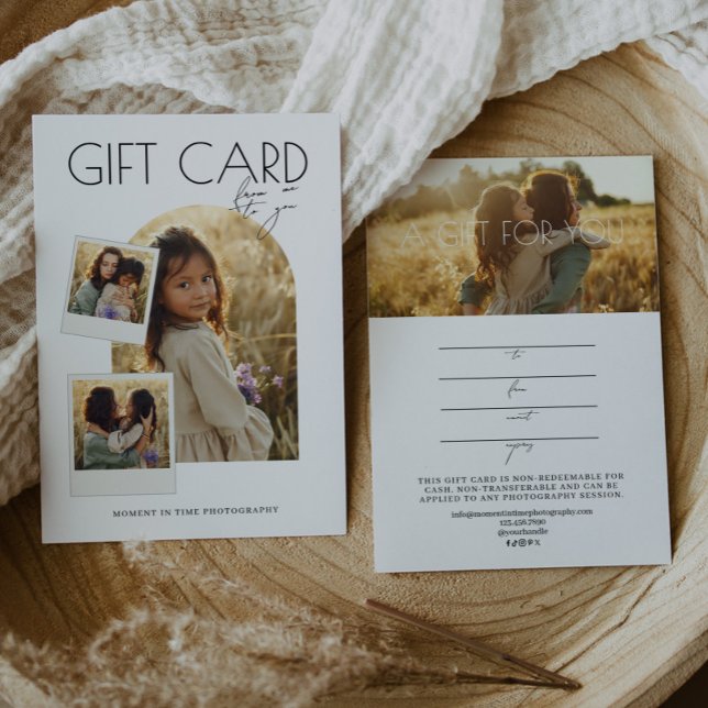 Modern Arch Photo Photography Gift Certificate (Skapare uppladdad)