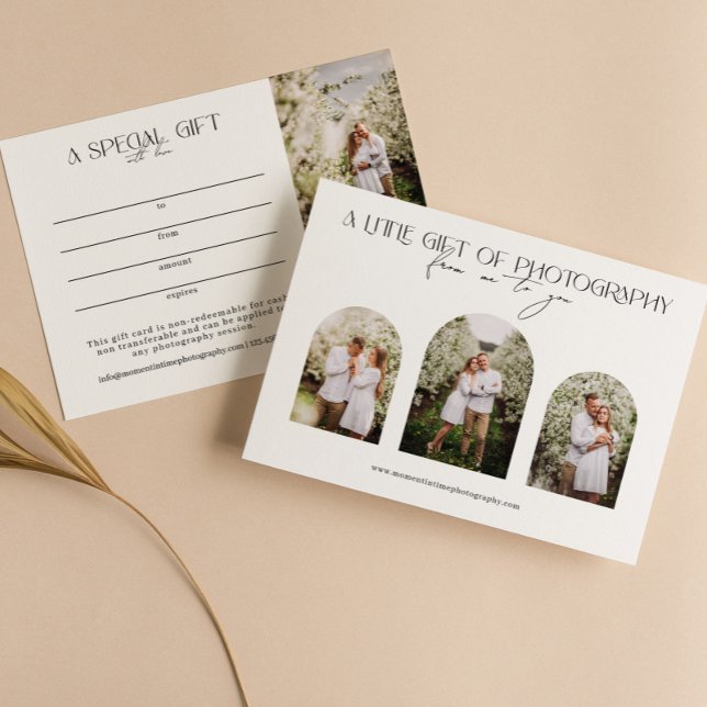 Modern Arch Photos Fotography Gift-certifikat (Skapare uppladdad)