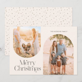 Modern Arch Ram Collage Minimalist Photo Helgdag Julkort