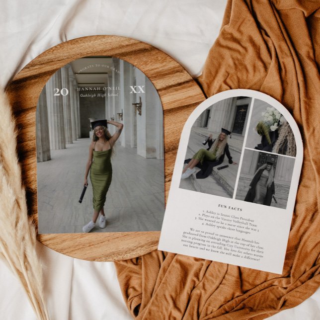 Modern Arch Ram Studenten meddelande Inbjudningar (Skapare uppladdad)