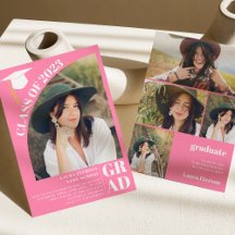 Modern Arch rosa 5 foton studenten