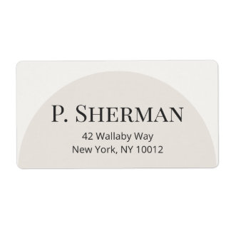 Modern Arch Shipping Labels Fraktsedel