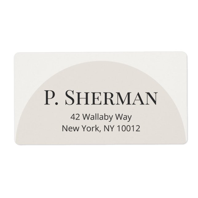 Modern Arch Shipping Labels Fraktsedel (Framsidan)