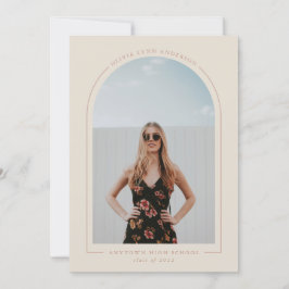 Modern Arch Studenten-meddelande Inbjudningar