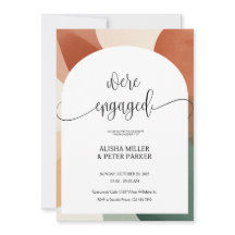 Modern Arch Terracotta & Sage Förlovningsfest