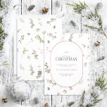 Modern Arch Warm Winter Berry God jul Holi Julkort<br><div class="desc">Vilket bättre sätt att sprida helgdag gladare än med vårt Modern Arch Winter Berry God jul Helgdag Card? Det här vackra kortet har ett modernt grönt mönster i botaniska vinterbergsprodukter, bakom det pillformade indraget med dina semesterhälsningar. "Merry" i ord är elegant skrivet i ett skrivteckensnitt och skapar det här perfektens...</div>