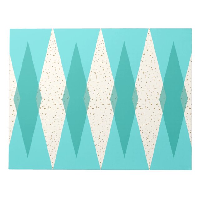 Modern argyle-Anteckningsblock i mitten av århundr Anteckningsblock (Framsida)