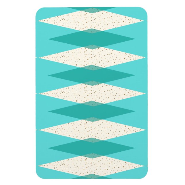 Modern Argyle Flexible Magnet i mitten av århundra (Vertikal)