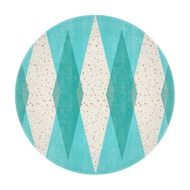 Modern Argyle för mitt- århundrade skärbräda (Framsidan)