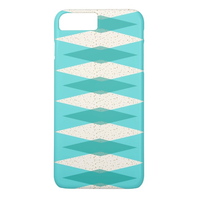 Modern Argyle iPhone iPad-väska i mitten av århund Case-Mate iPhone Skal (Baksida)