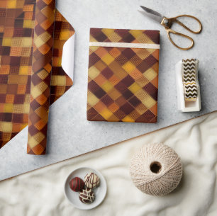 Modern argyle Mönster nr 16 hösten Presentpapper