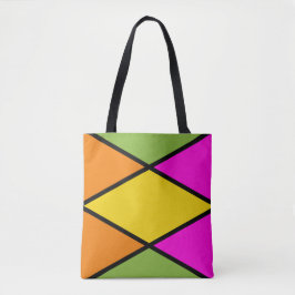 Modern Argyle Mönster Tote Bag Tygkasse