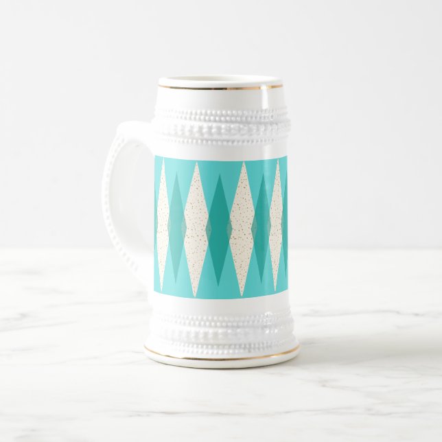 Modern Argyle Stein i mitten av århundradet Sejdel (Framsida vänster)