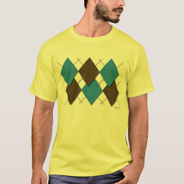 Modern Argyle T-tröja T-shirt (Framsida)