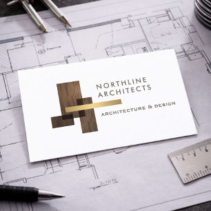 Modern arkitektfirma logotyp visitkort