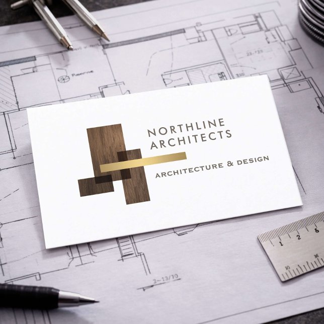 Modern arkitektfirma logotyp visitkort (Skapare uppladdad)