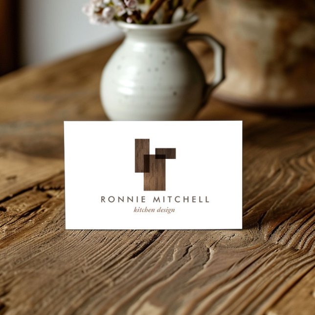 Modern arkitektonisk Logotyp för vitbok i mitten a Visitkort (Skapare uppladdad)